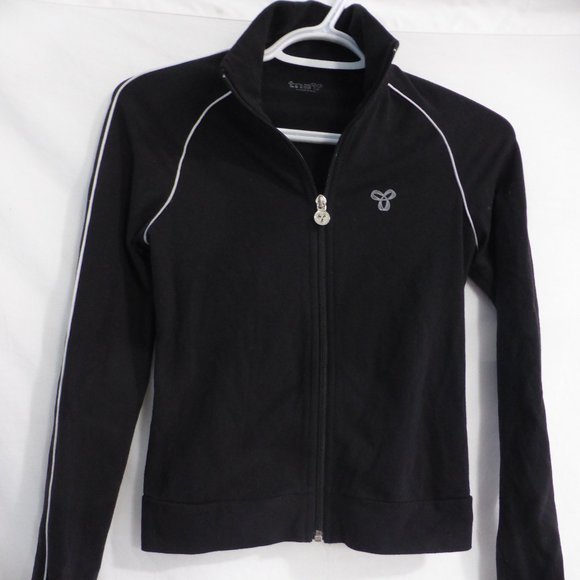 TNA, xs, black exercise zip front jacket w/ collar